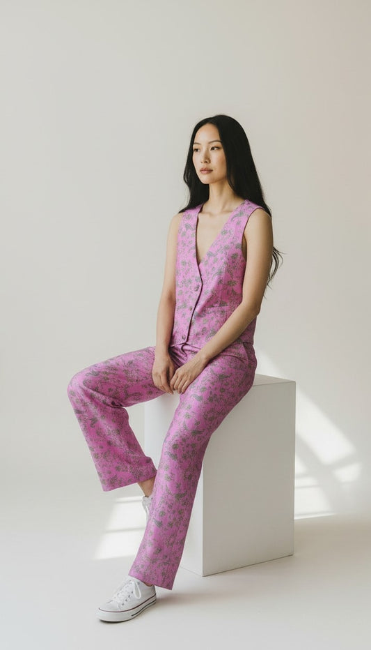 Completo rosa I was a sari