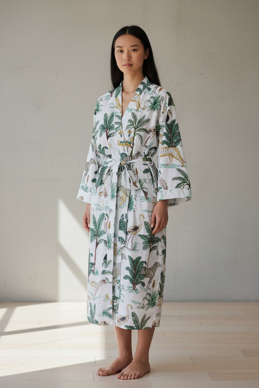 Jungle kimono bianco Small