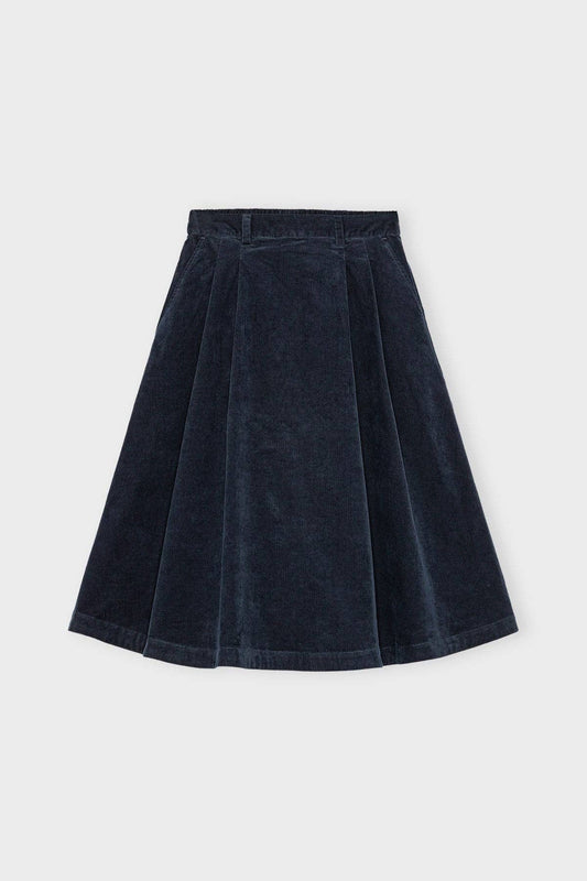 Poem skirt corduroy: Dark navy / L
