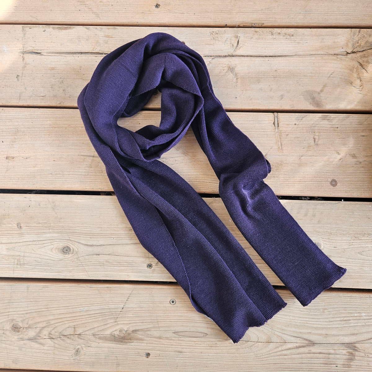 100% Merino wool scarf for men or women - Unisex beige wool: Beige