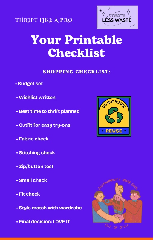 Thrift Like A Pro: The Ultimate Second-Hand Shopping Checklist