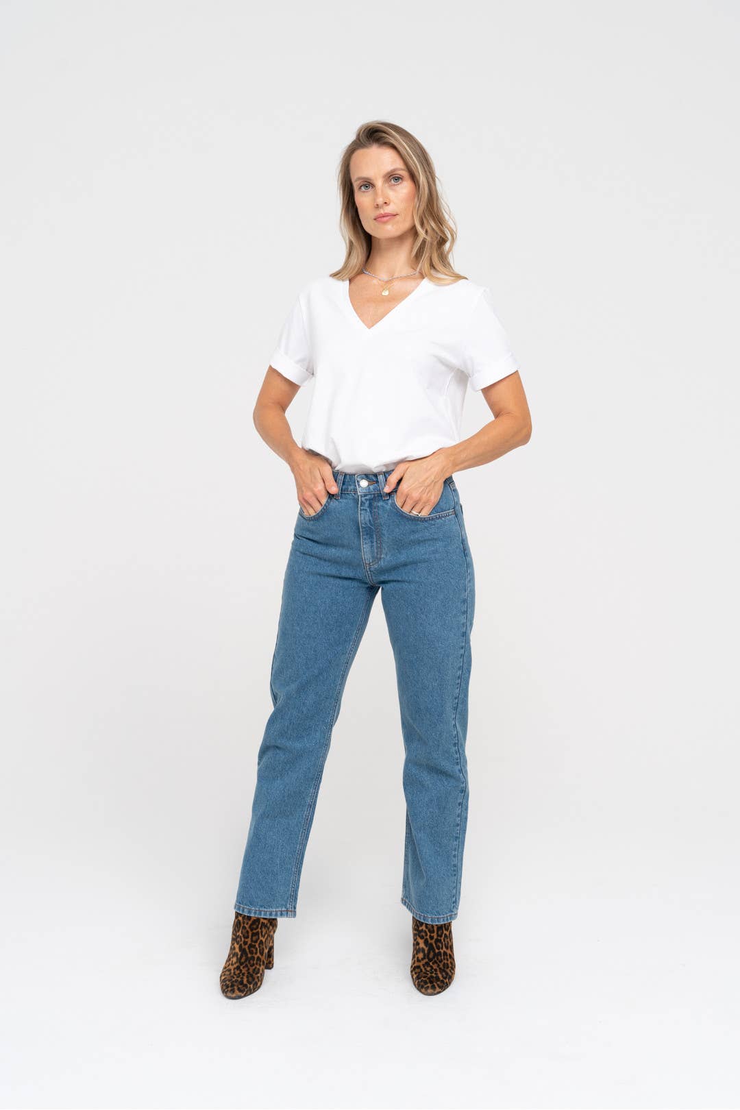 Jeans 'LA PARISIENNE'  | flattering slim fit: Blue / S
