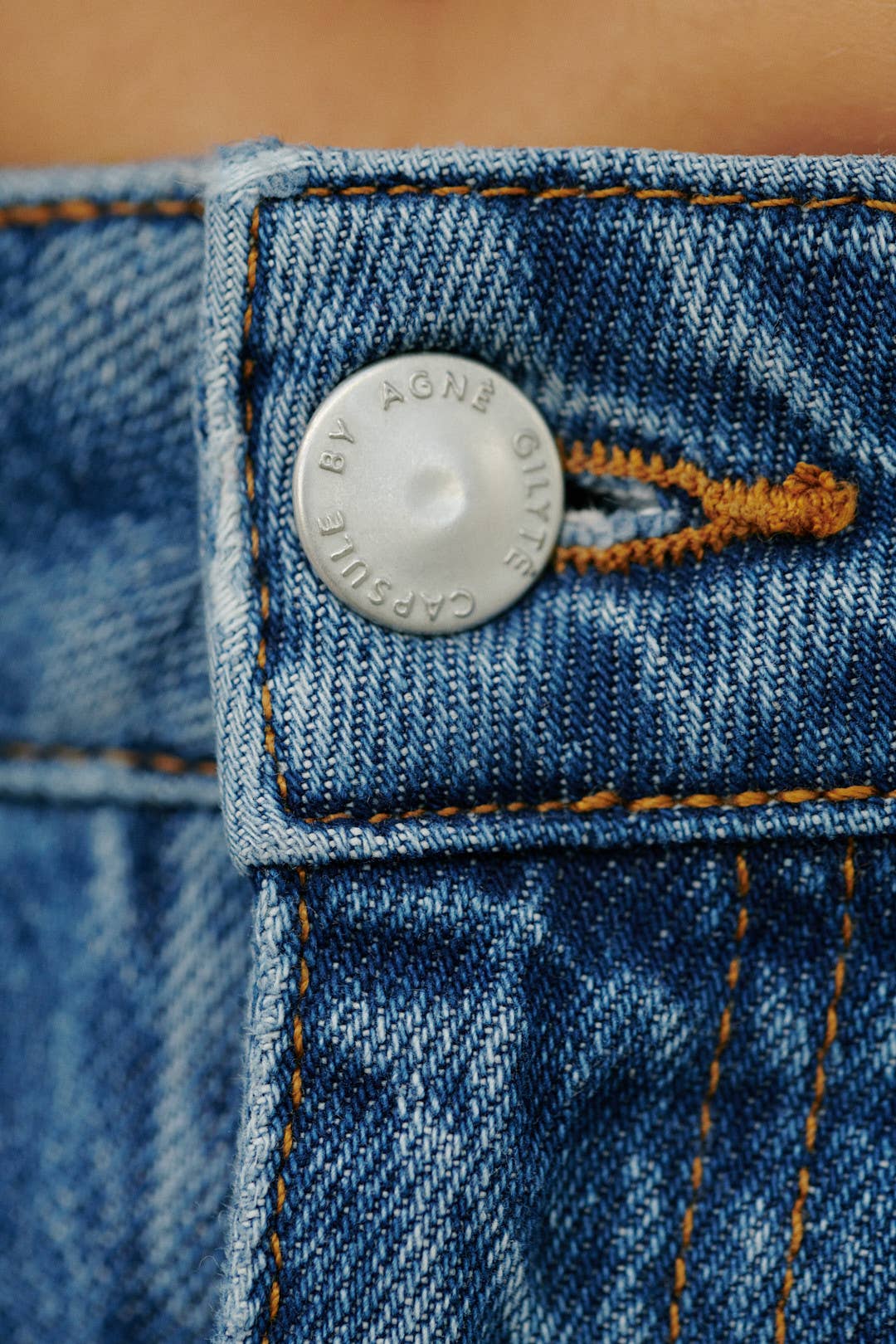 Jeans Harlem CAPSULE a gamba larga in denim di cotone, blu, taglia M