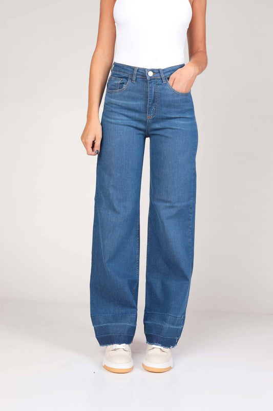 Classic Straight Jeans: Dark blue / 48 / High