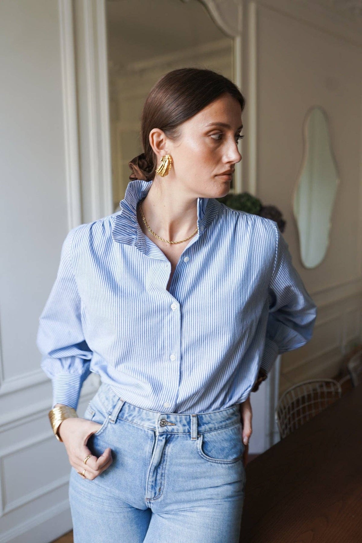 Nancy Shirt: Rose / M/L