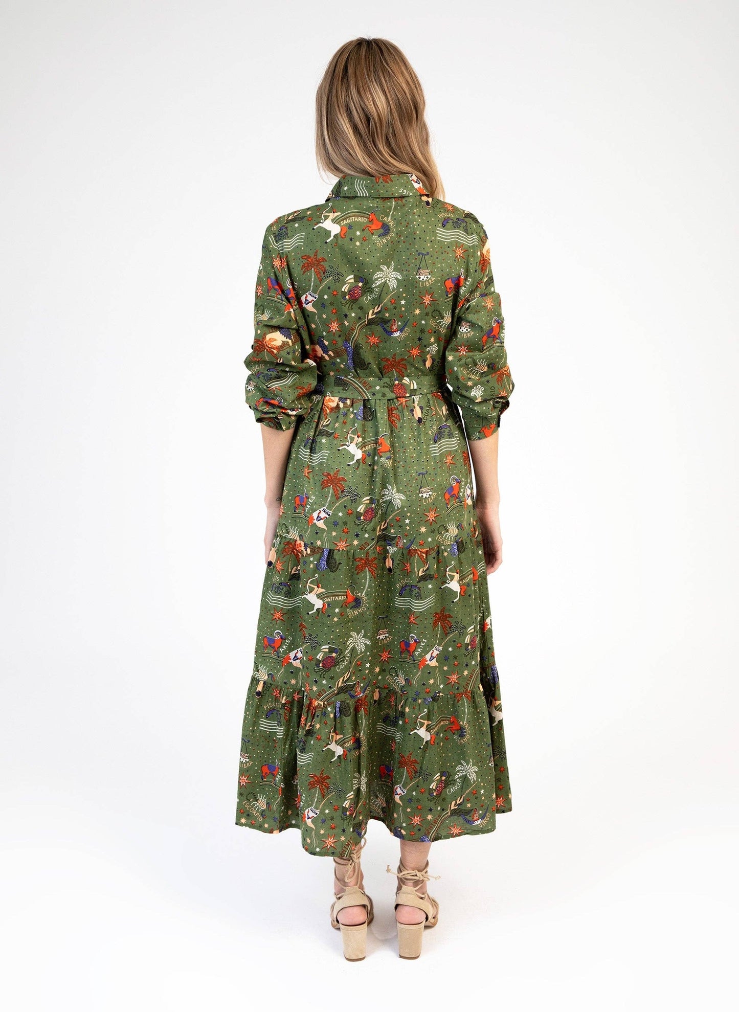 OLINDO LONG DRESS circa olive: L