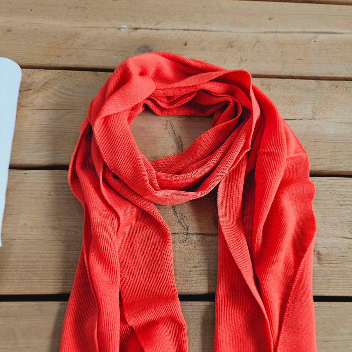 100% Merino wool scarf for men or women - Unisex beige wool: Beige