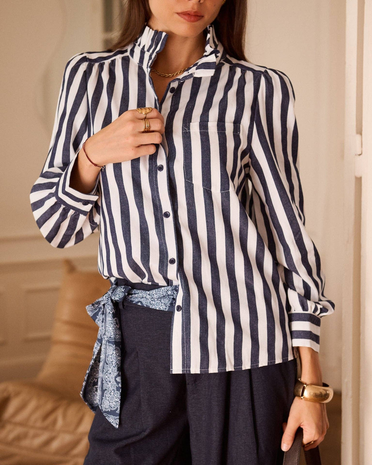 Dottie shirt: Navy / M
