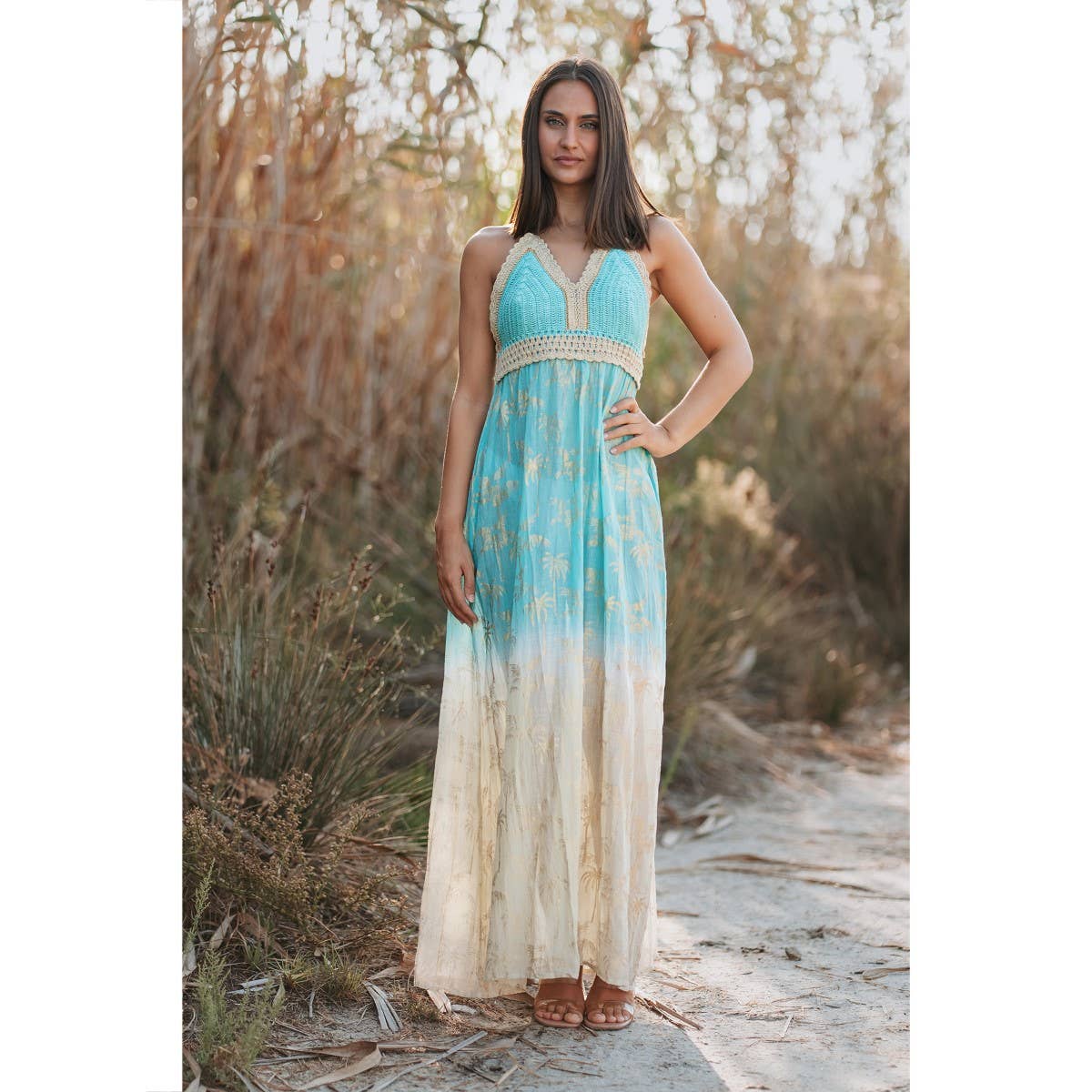 Long Midi Dress Azul / S