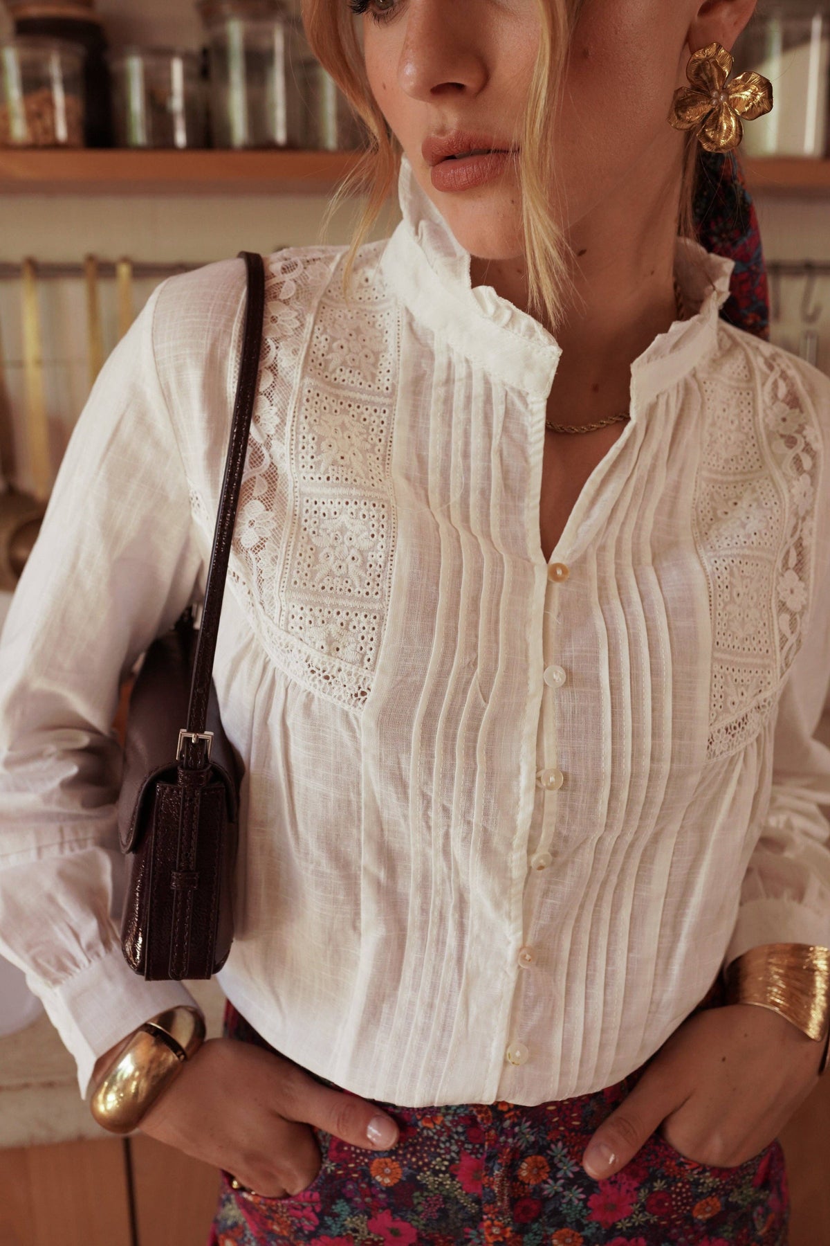Irvine shirt: Blanc / M/L