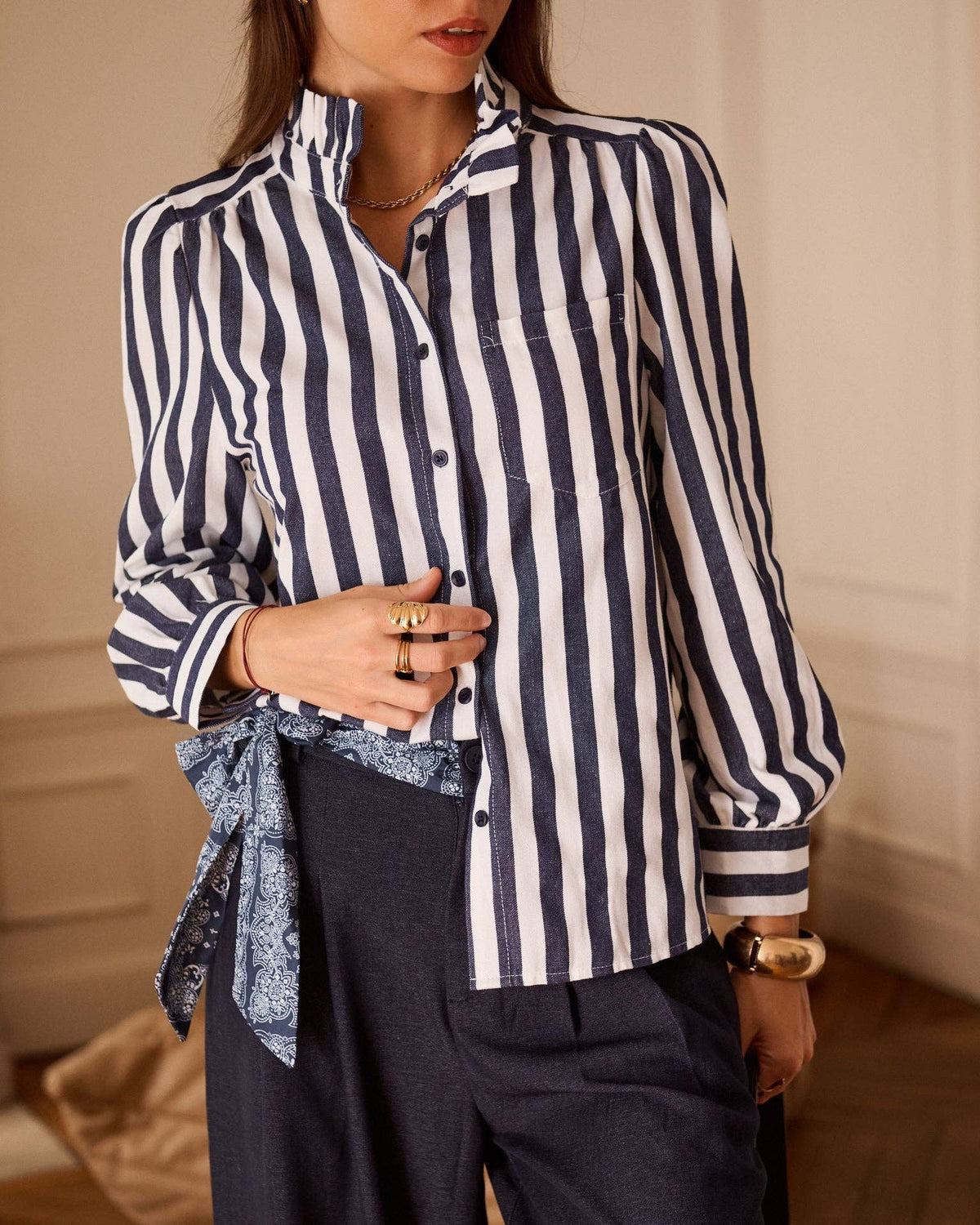 Dottie shirt: Navy / S