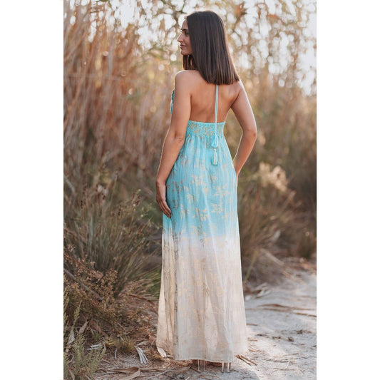 Long Midi Dress Azul / S