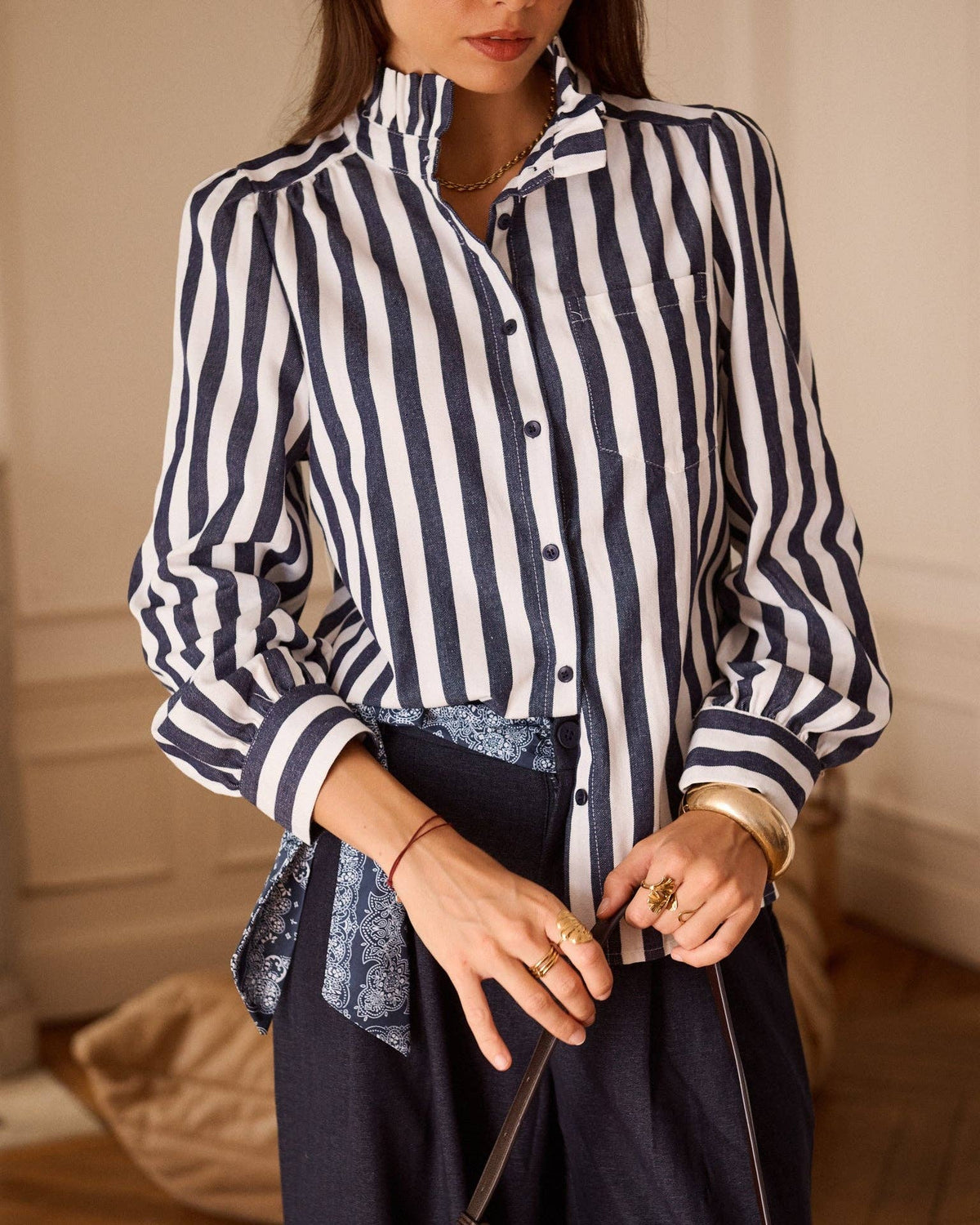 Dottie shirt: Navy / S