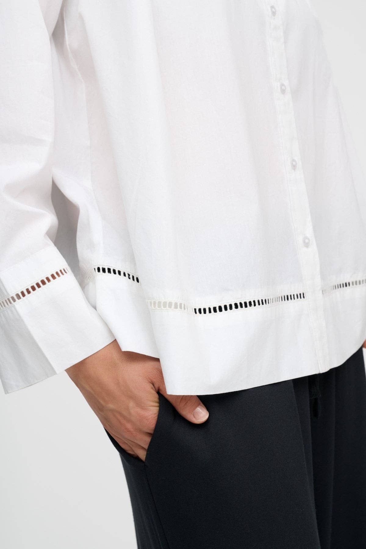 July shirt poplin: White / M