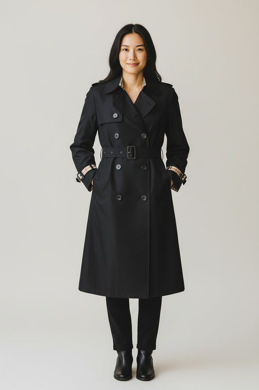 Burberry navy trench for women