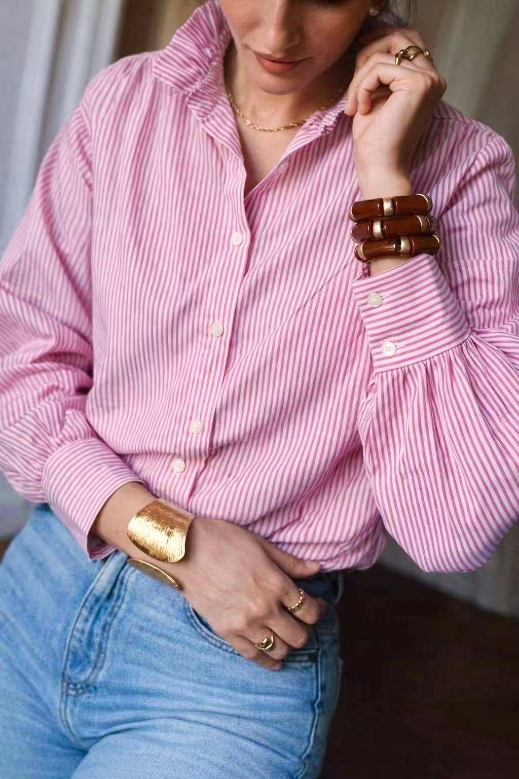 Nancy Shirt: Rose / M/L