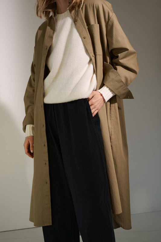 Maglione Sienna moshi moshi mind in lana riciclata, ecru, taglia M