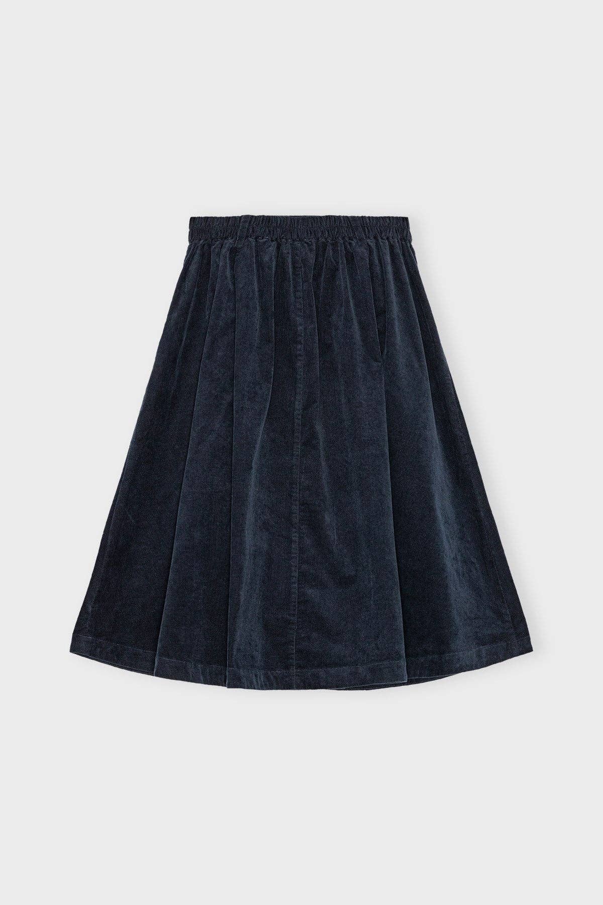Poem skirt corduroy: Dark navy / XL