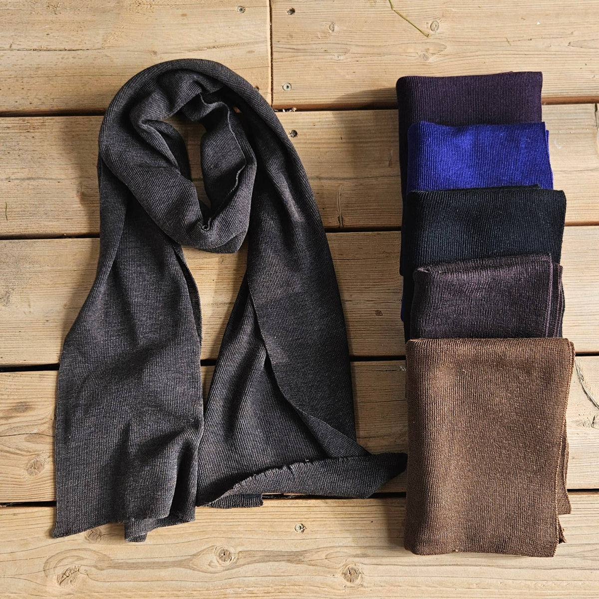 100% Merino wool scarf for men or women - Unisex beige wool: Beige