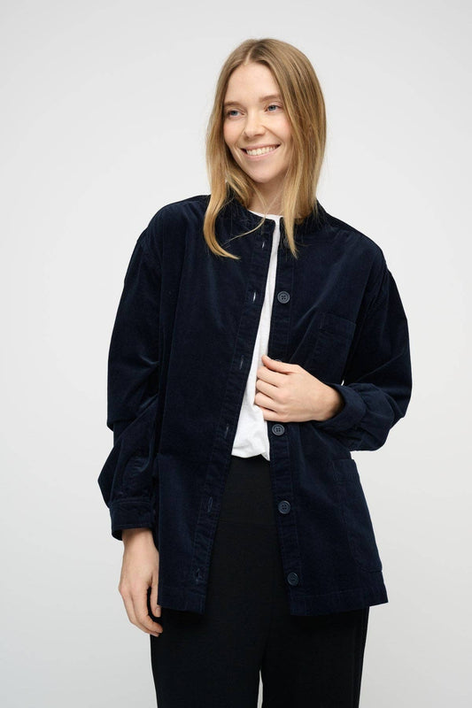 Tales shirt corduroy: Dark navy / M