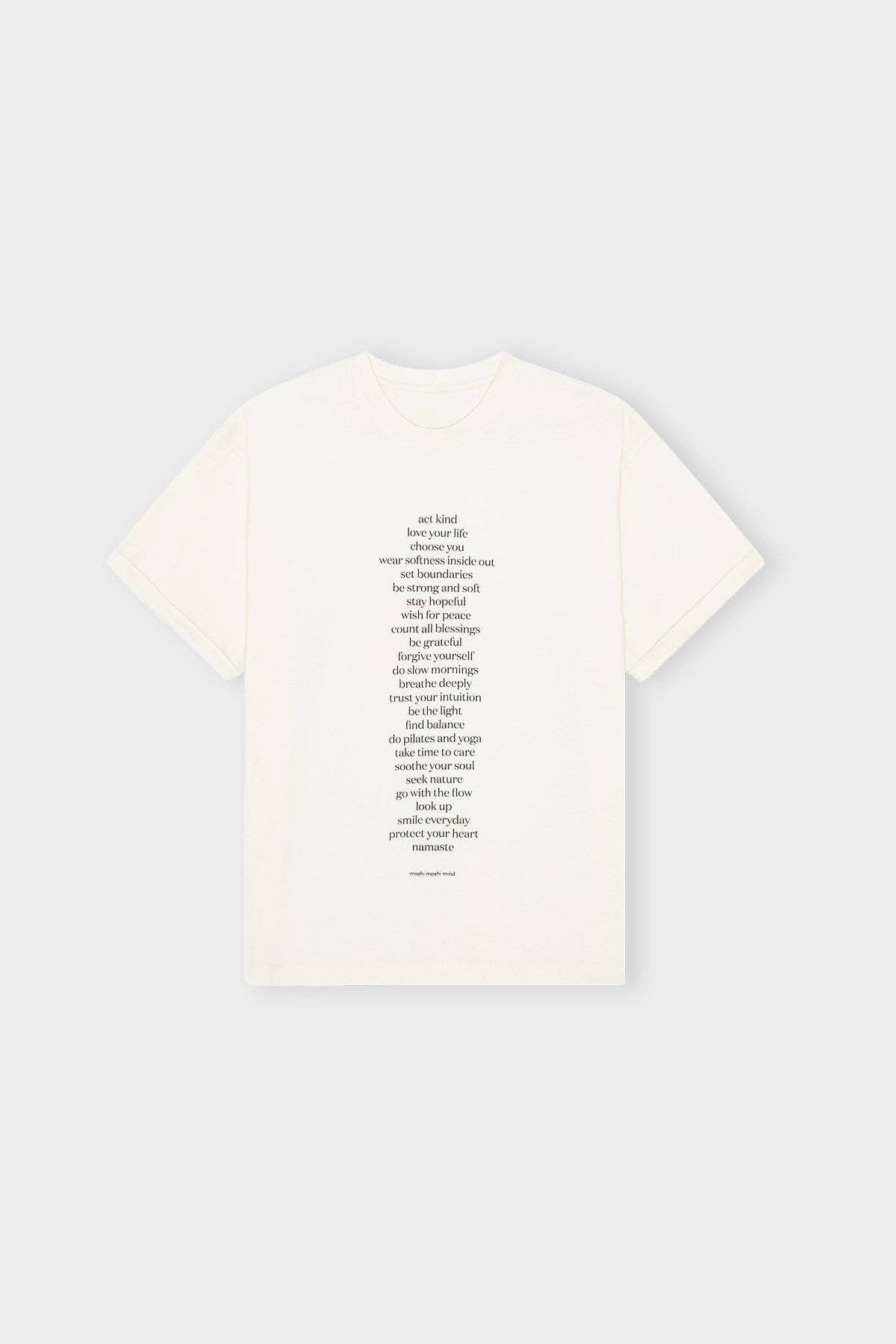 25 together tee: Ecru/moonless night / L/XL