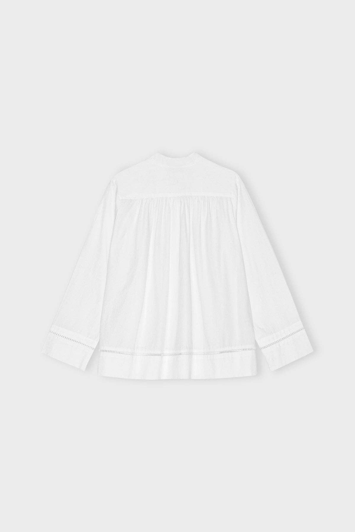 July shirt poplin: White / L