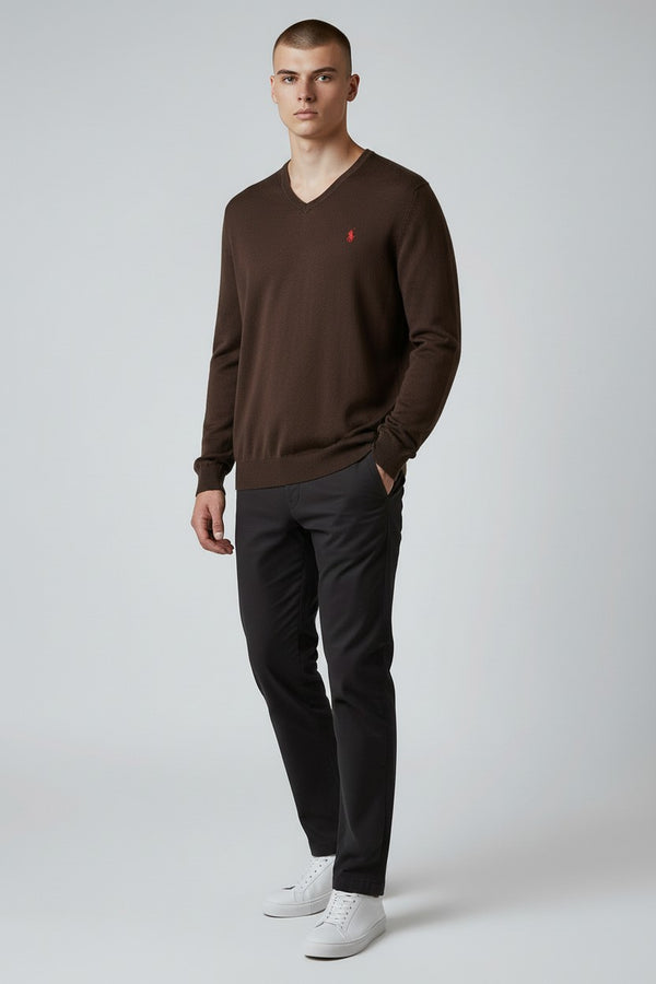 Chocolate brown Ralph Lauren sweater