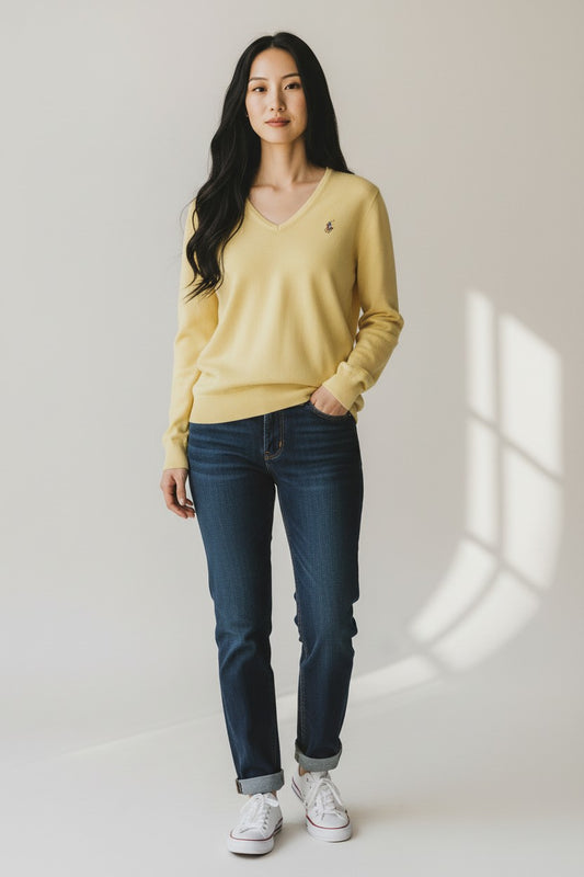 Lemon yellow Ralph Lauren sweater