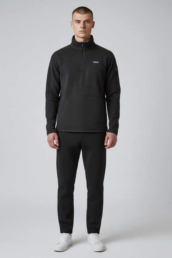 Black Patagonia fleece jacket