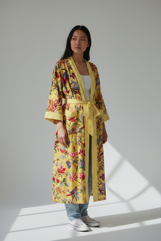 Jungle kimono giallo