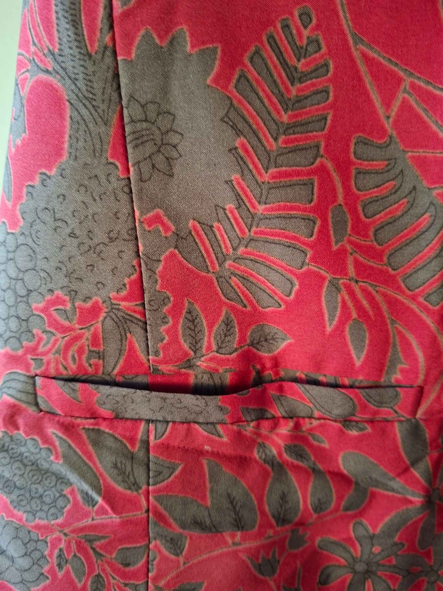 Set coord red I Was a Sari sustainable fashion