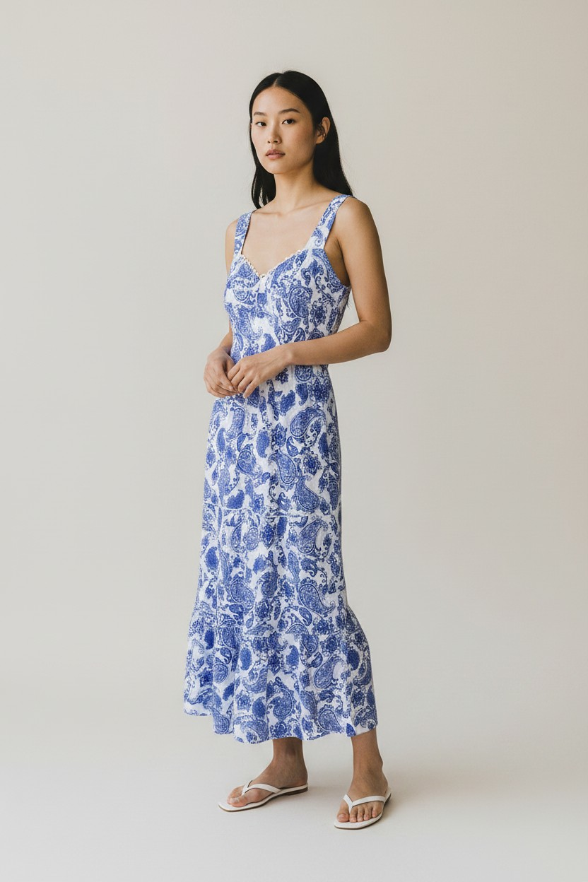 Maxi dress in lino