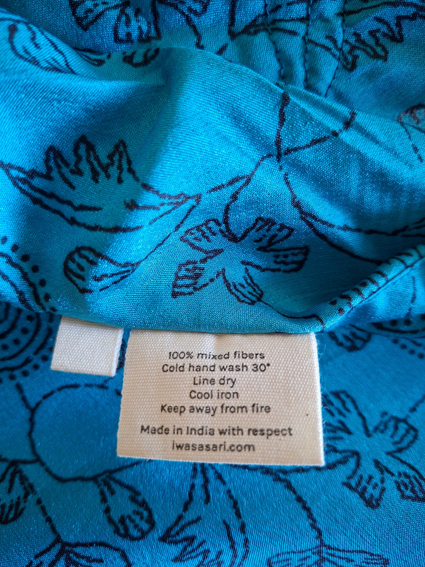 Pigiama corto nero e azzurro I was a Sari