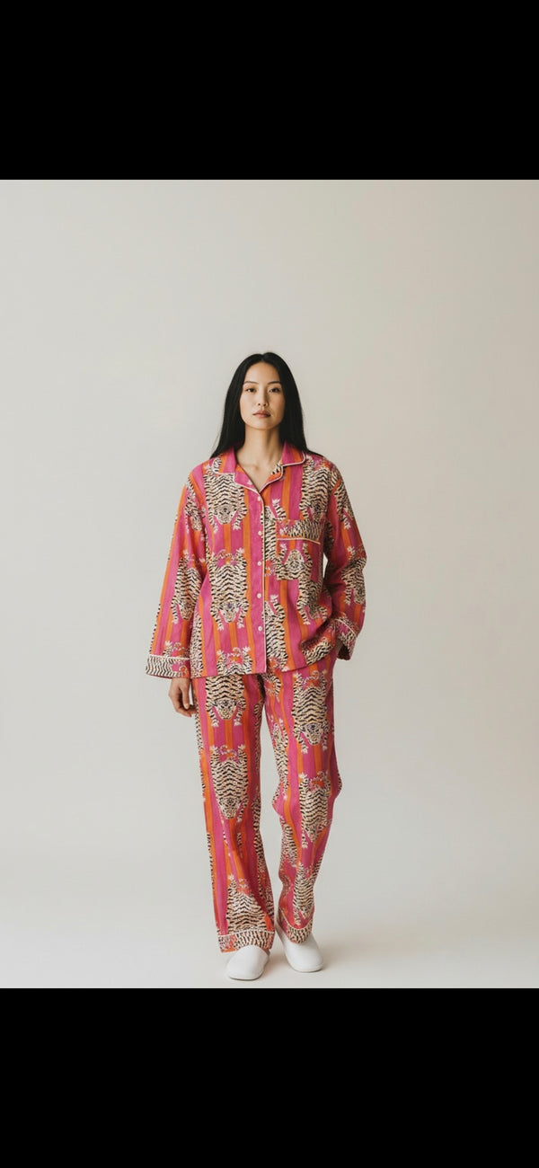 Tiger Stripe Pyjamas: Medium(M)