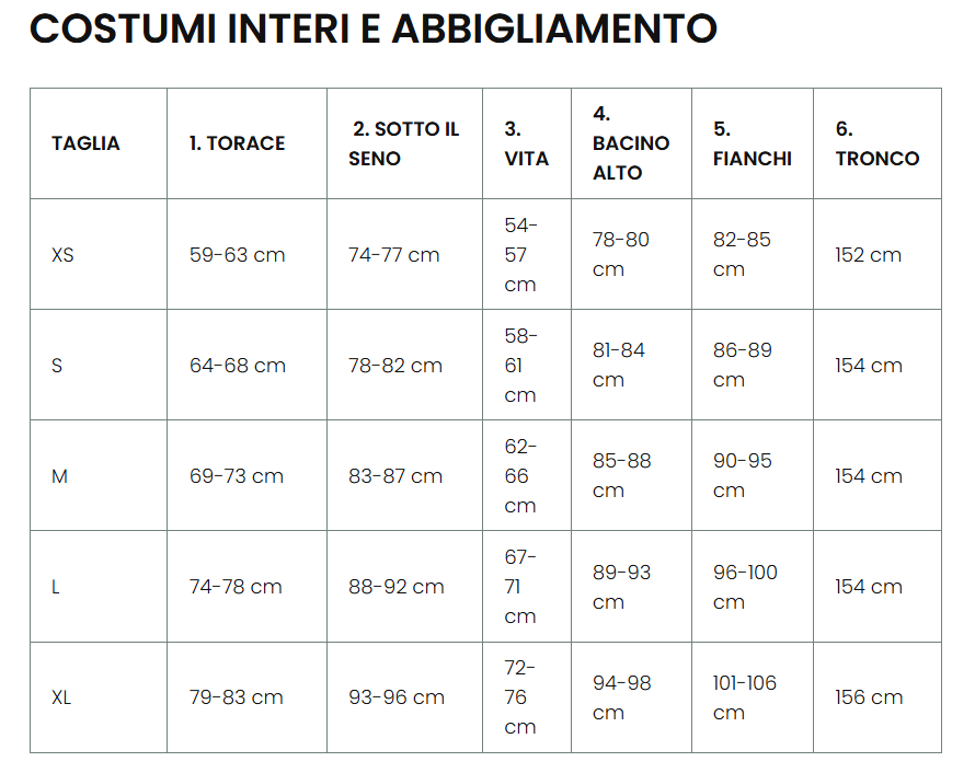 Costume intero Demetra
