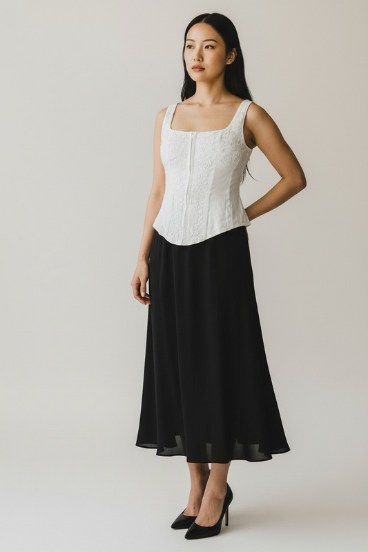 Top estivo bianco