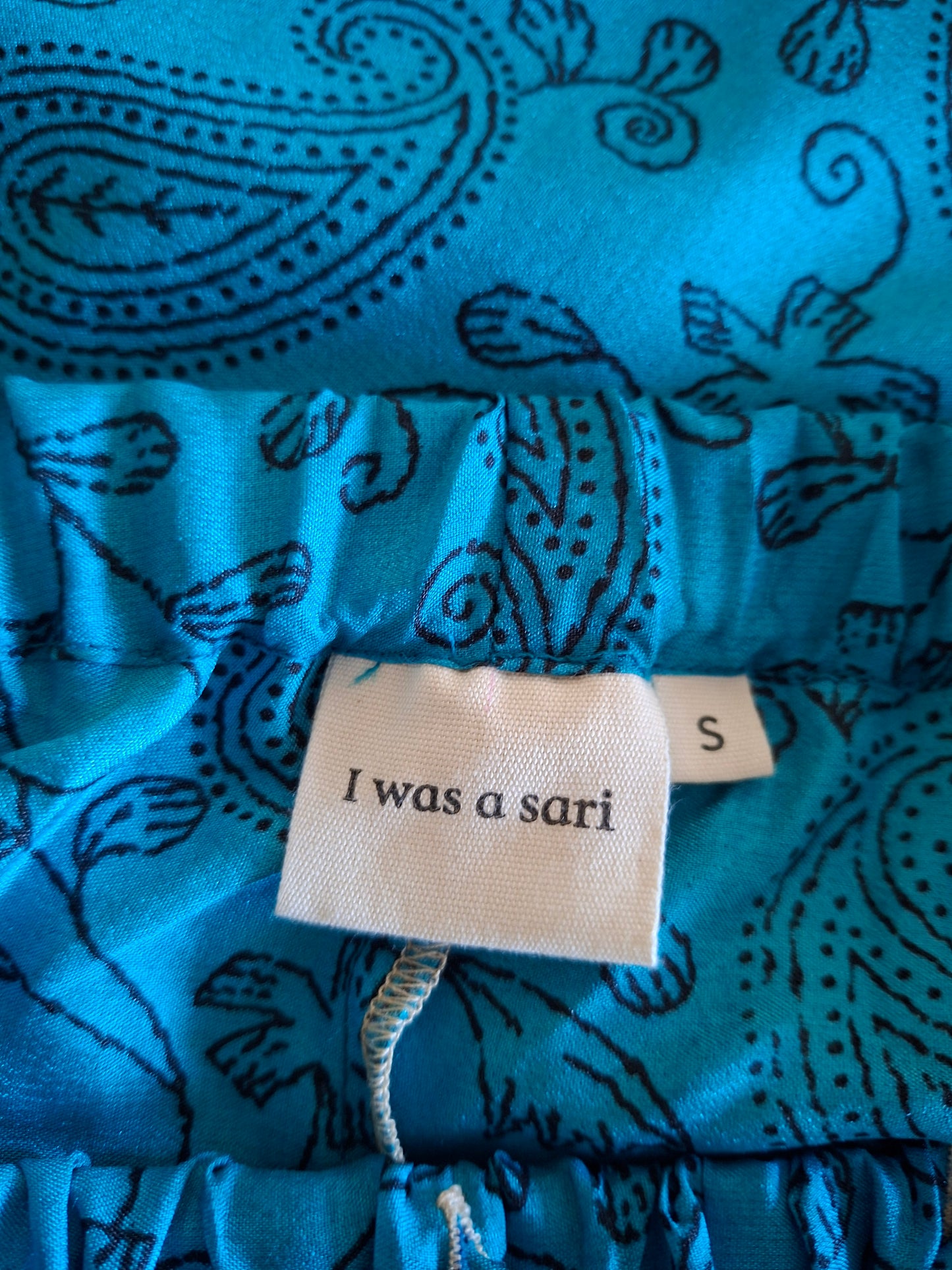 Pigiama corto nero e azzurro I was a Sari