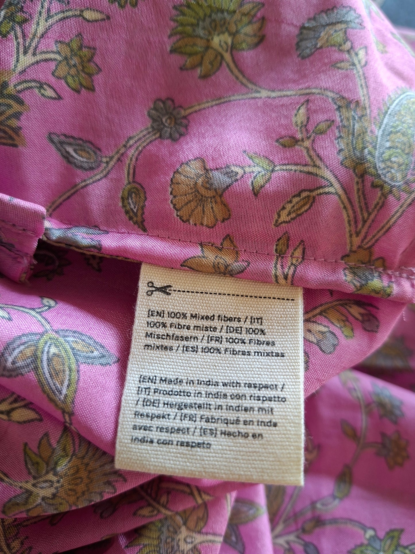 Set coordinato rosa I was a Sari sustainable fashion