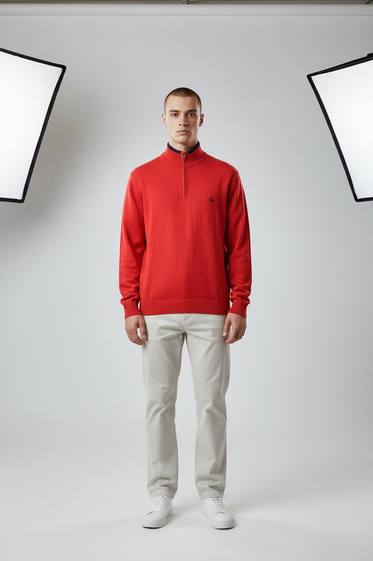 Maglione rosso festivo